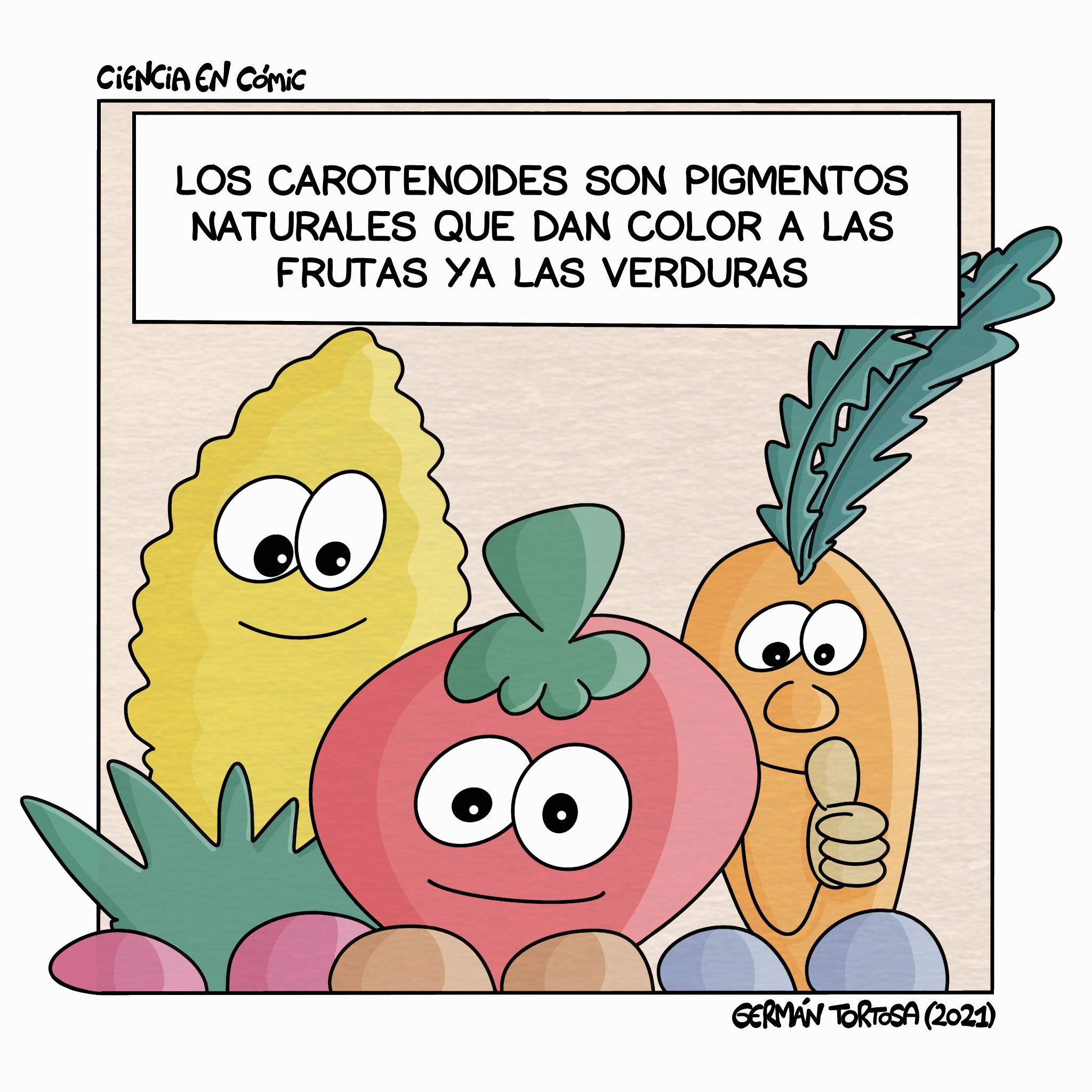 Carotenoides y el color de las frutas
